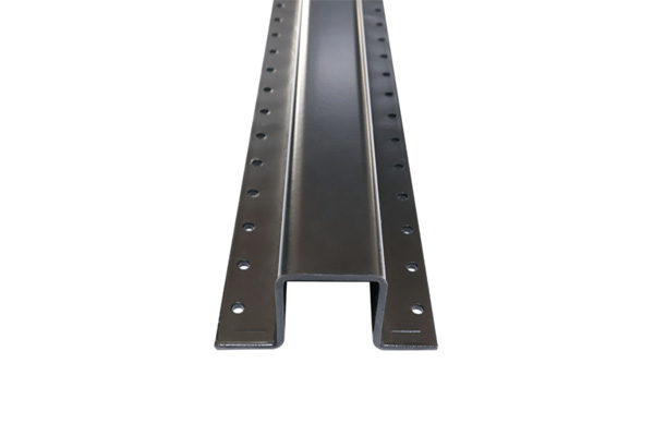 black gloss steel fence posts for wood fence