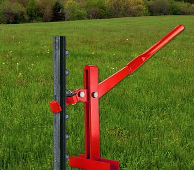 T-post puller steel studded fence post remover lifter 