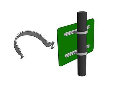 A detail of IA-06 bracket and an installation drawing.